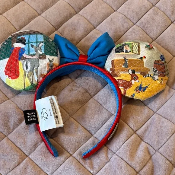 Disney Snow White Inspired Ears Headband with Blue and Red Accents - Picture 5 of 5